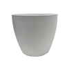 Linea Plastic Curved Round Grey Pot