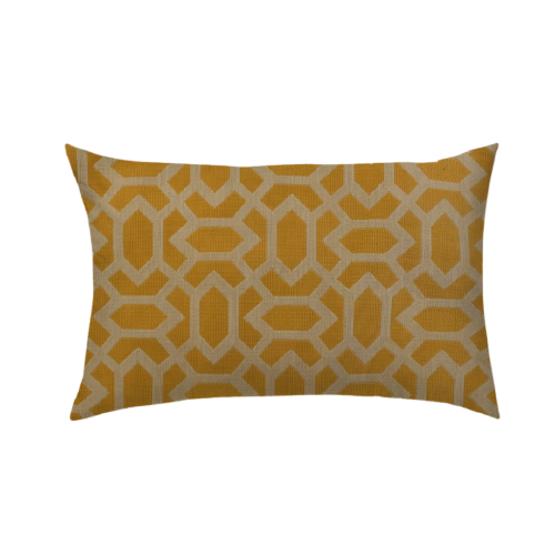 12x16 - Geometric Mustard Yellow & Cream