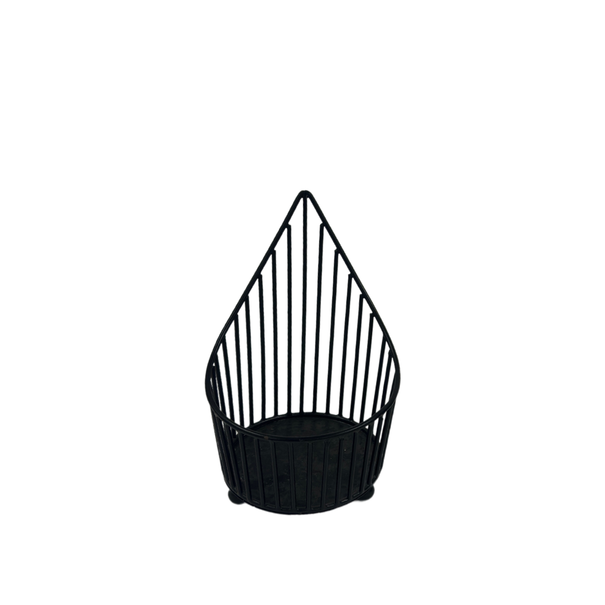 Small Black Wire Peak Candle Holder