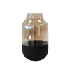 Vase - Shaped Glass w/ Black Bottom
