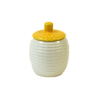 Jar - Beehive Honey Jar w/Yellow Lid