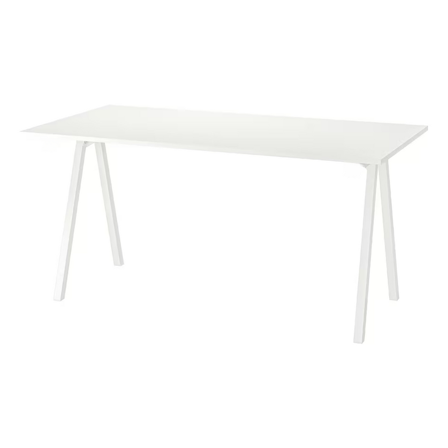 White Desk with A-shaped legs