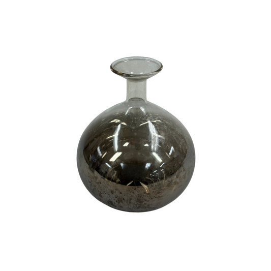 Antique Mirror and Glass Vase