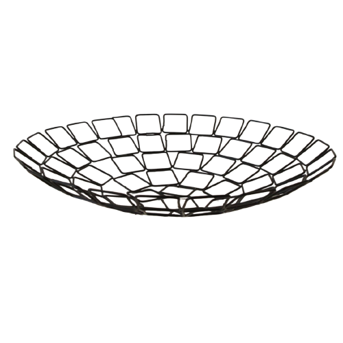 Bowl - Decorative Black w/ Squares