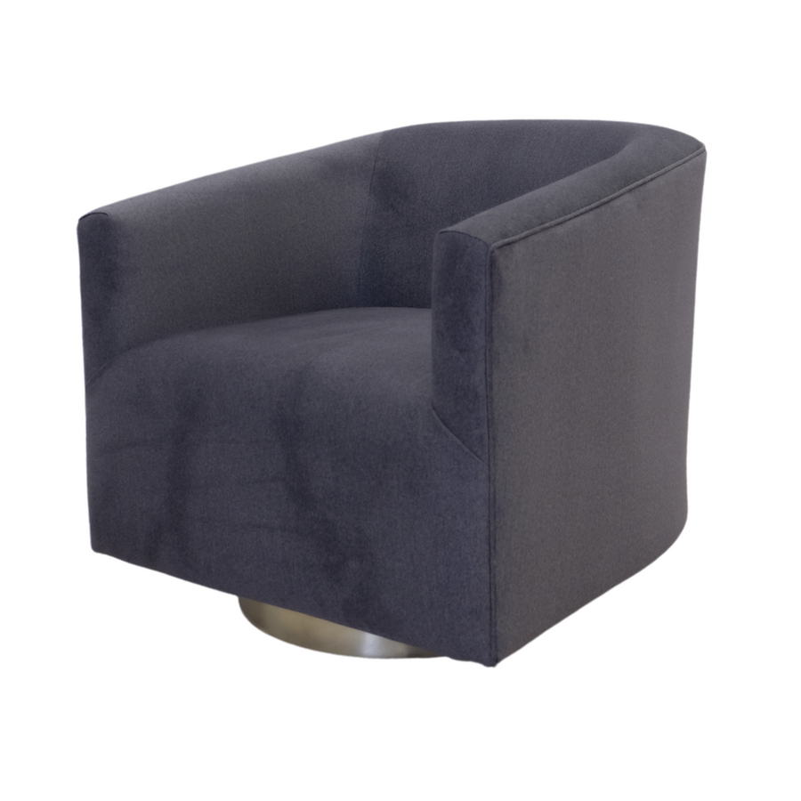 Swivel Chair Black with Gold Base