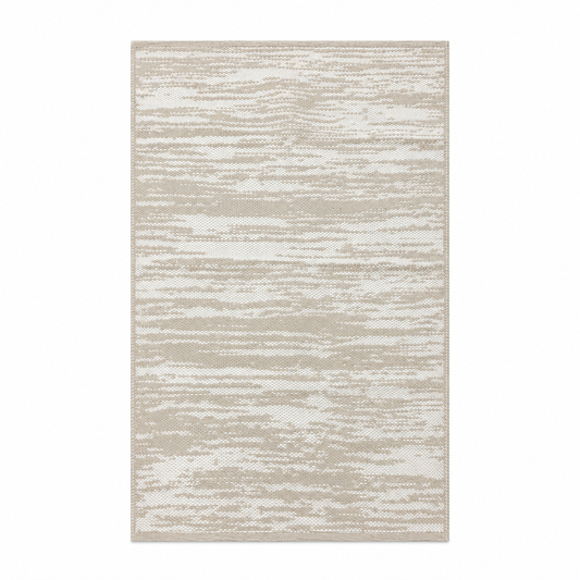 Rug - 3x5 Ivory Abstract Textured