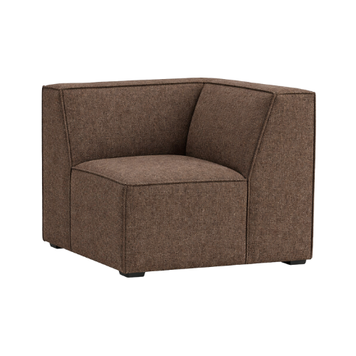 HAYDEN Sectional Dark Brown Corner Sofa 37"