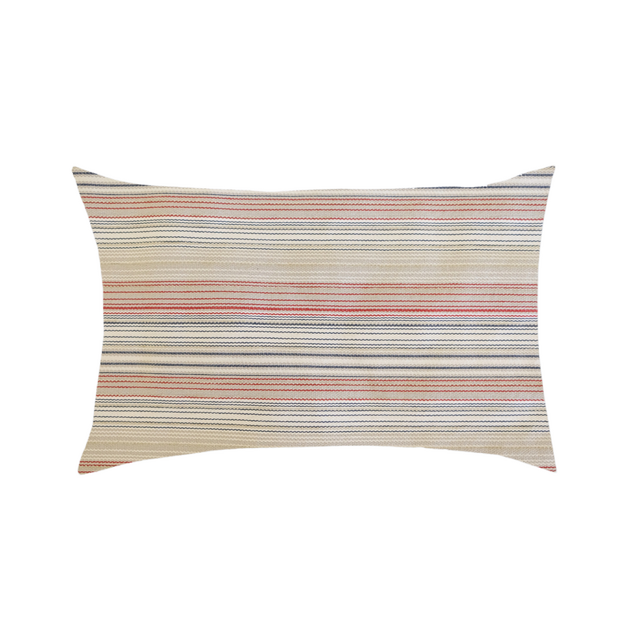 14x24 - Cream, Blue, Red Stripe