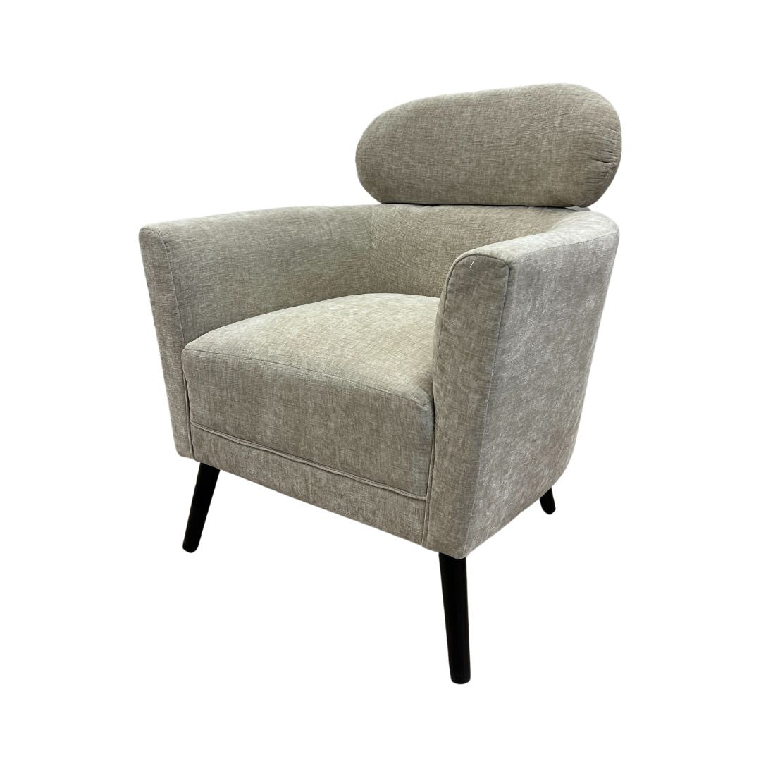 Grey Upholstered Accent Chair