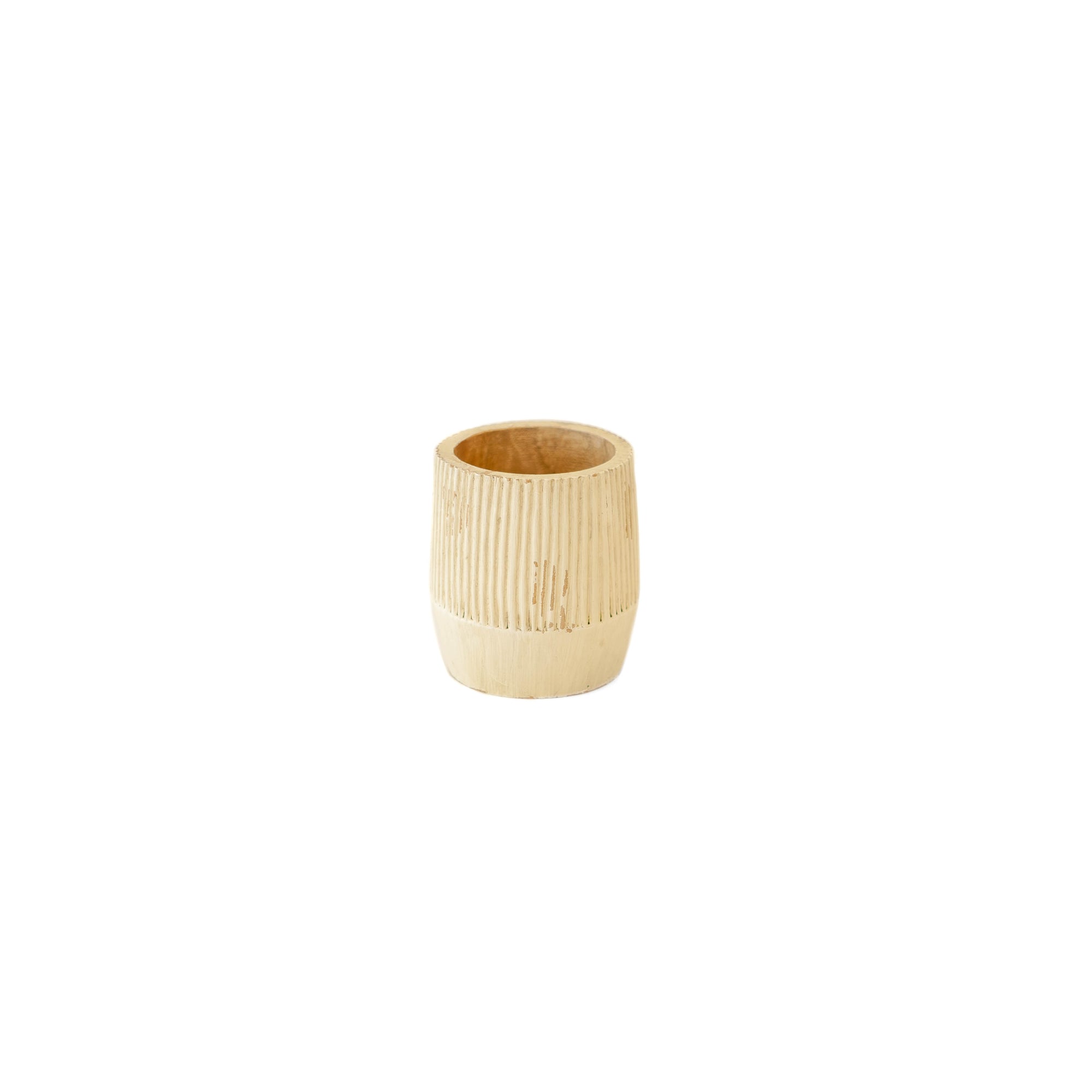 Mango Wood Groove Stripe Cream