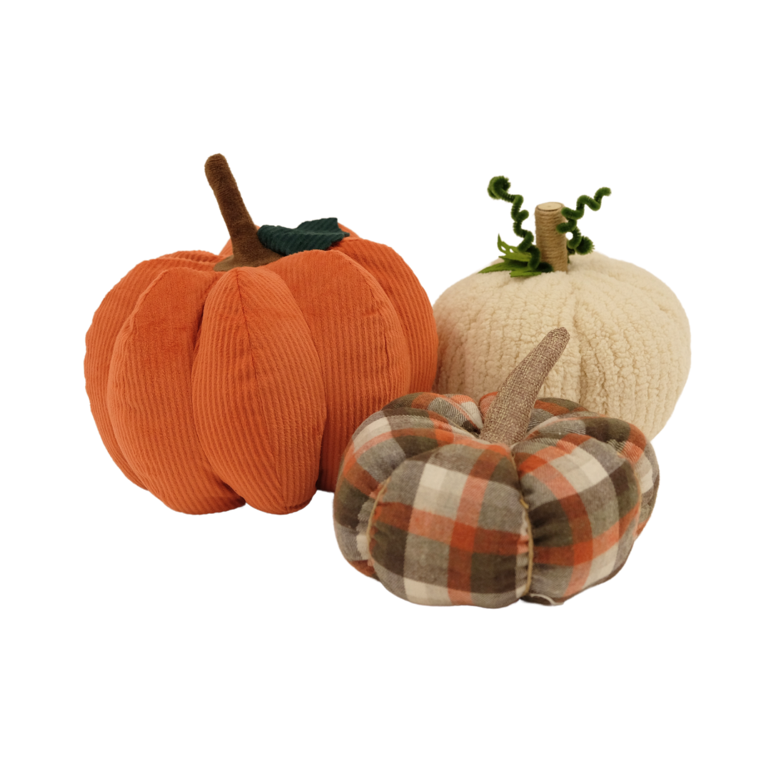 Fabric Pumpkins Various Sizes