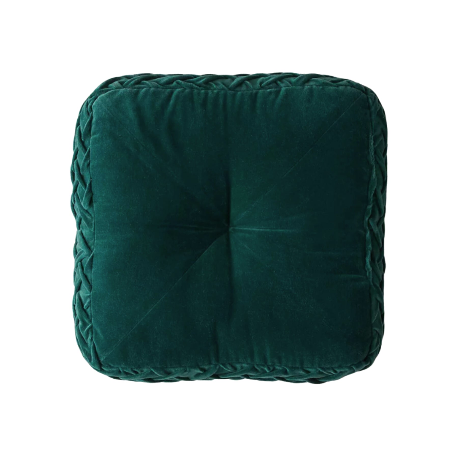 Throw Emerald Square Pintuck Pillow