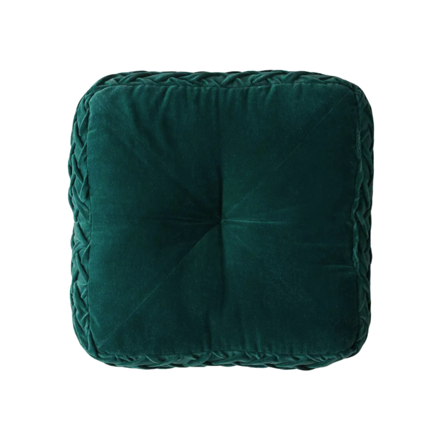 Throw Emerald Square Pintuck Pillow