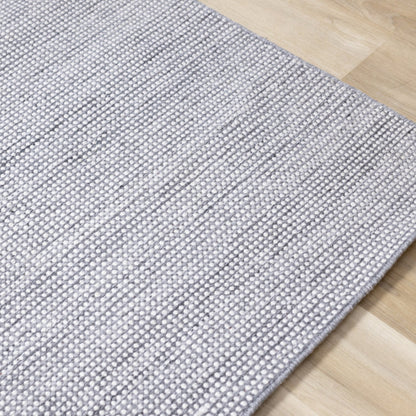 5x7 Grey & White Knotted Aspen Rug