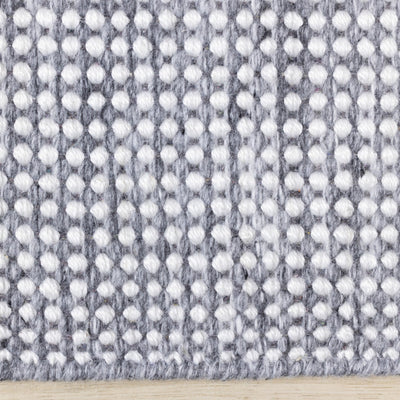 5x7 Grey & White Knotted Aspen Rug