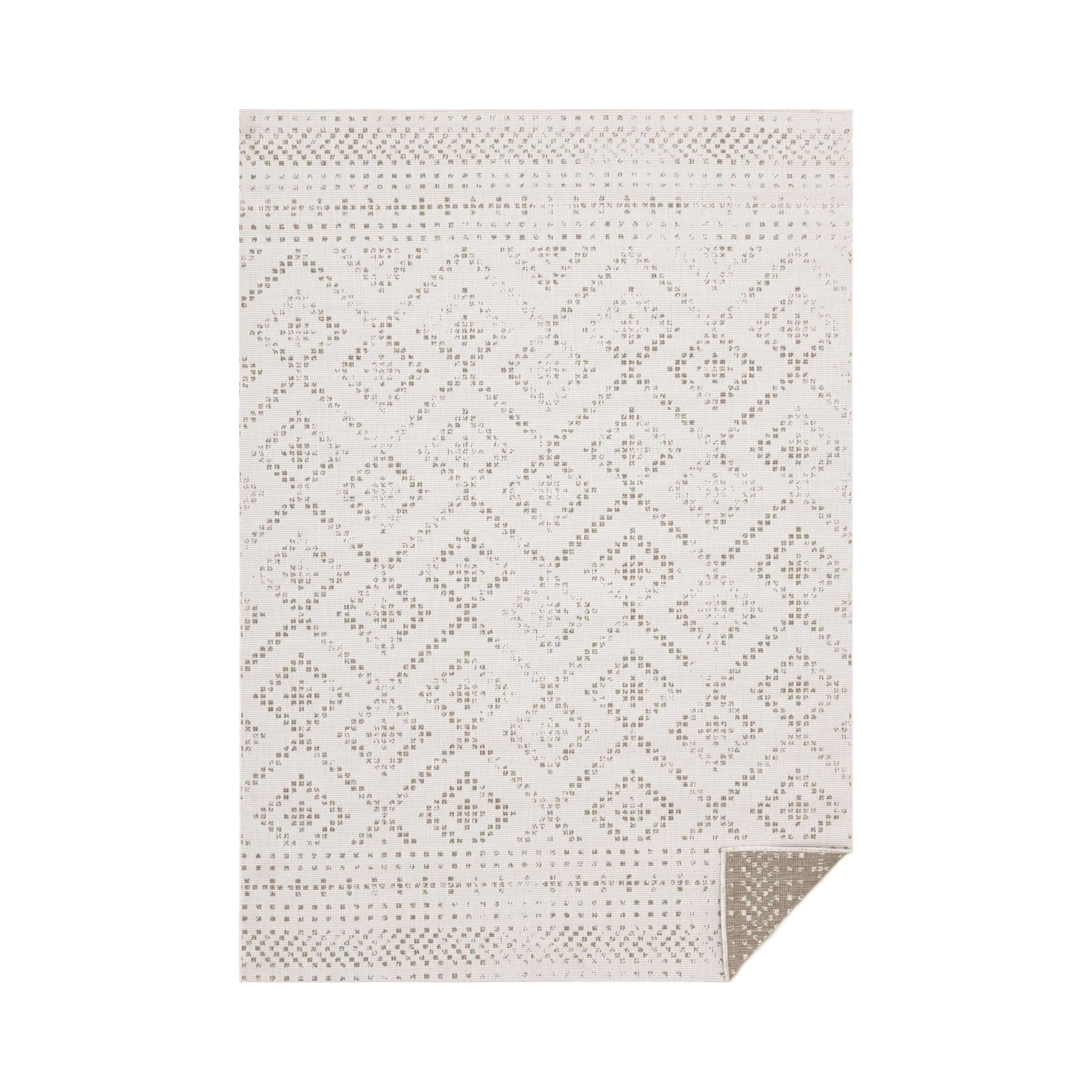 5x8 Geometric Dotted Cream & Taupe Bristol Rug