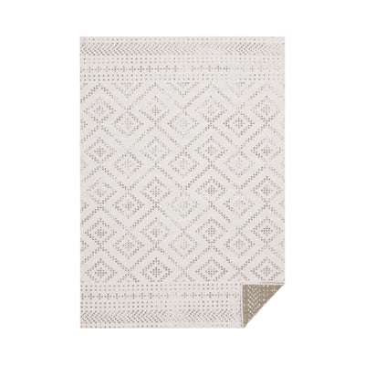 5x8 Geometric Dotted Cream & Taupe Bristol Rug