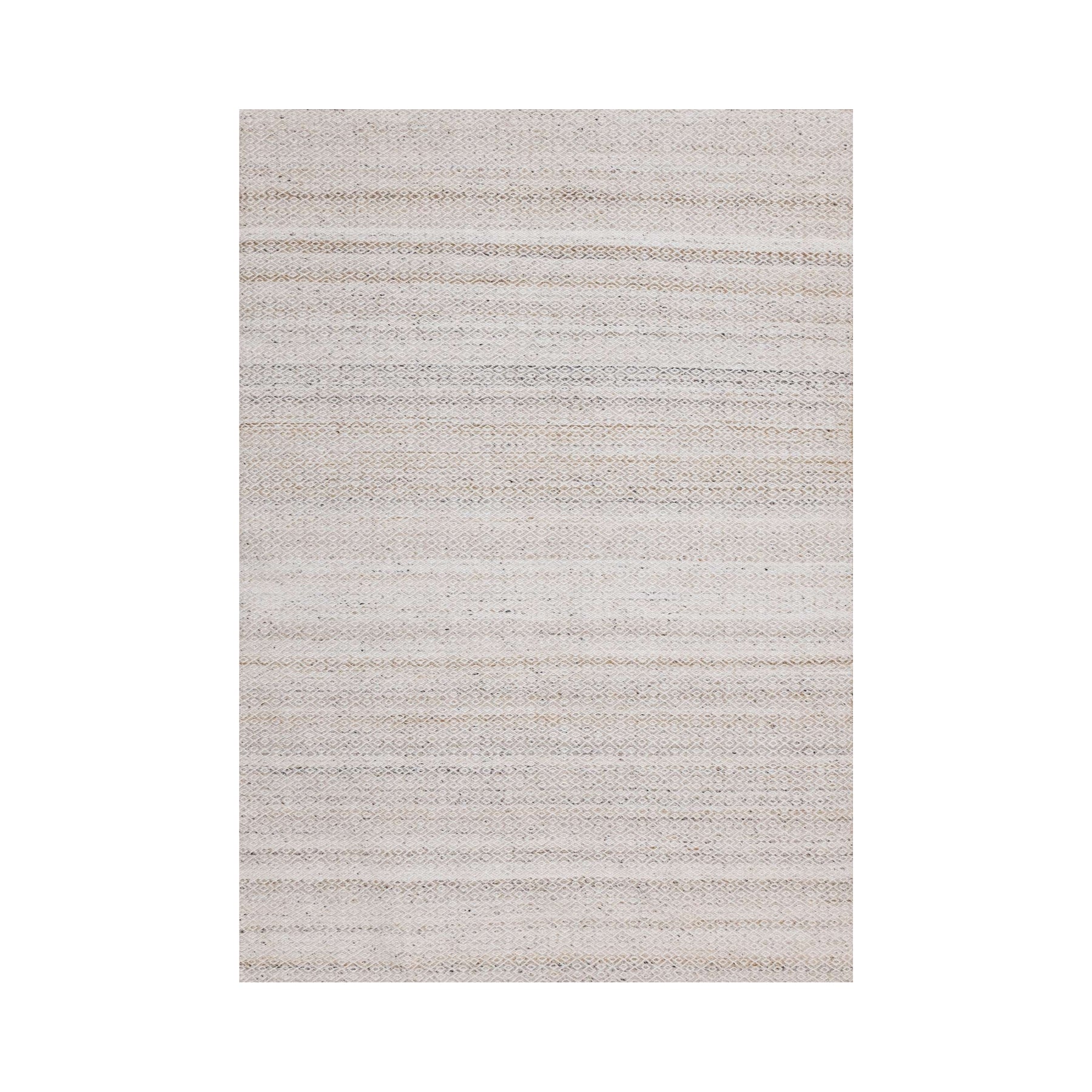 5x8 Textured Striped Taupe Rug