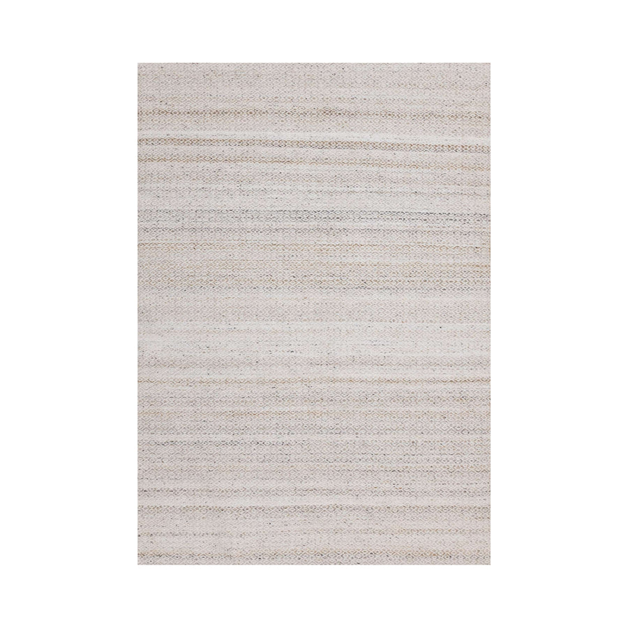 5x8 Textured Striped Taupe Rug