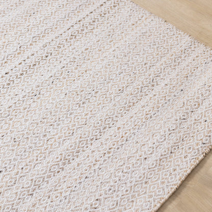 5x8 Textured Striped Taupe Rug