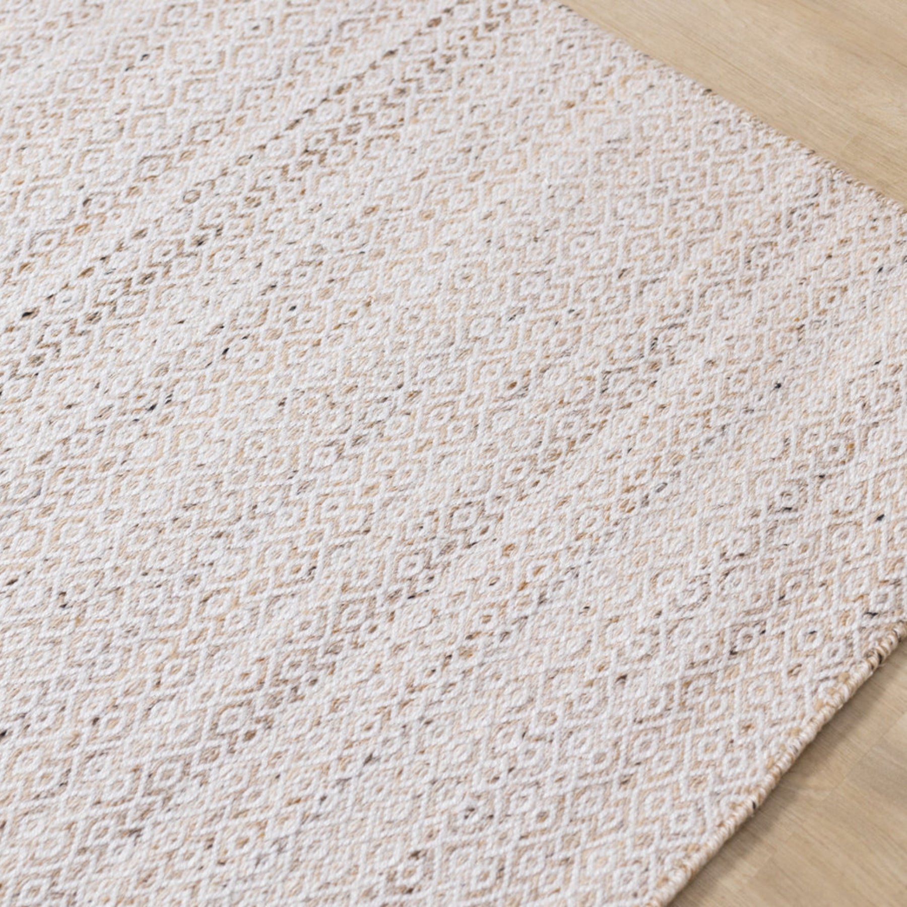 5x8 Textured Striped Taupe Rug