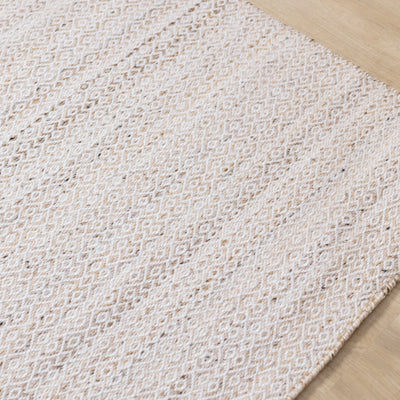 5x8 Textured Striped Taupe Rug