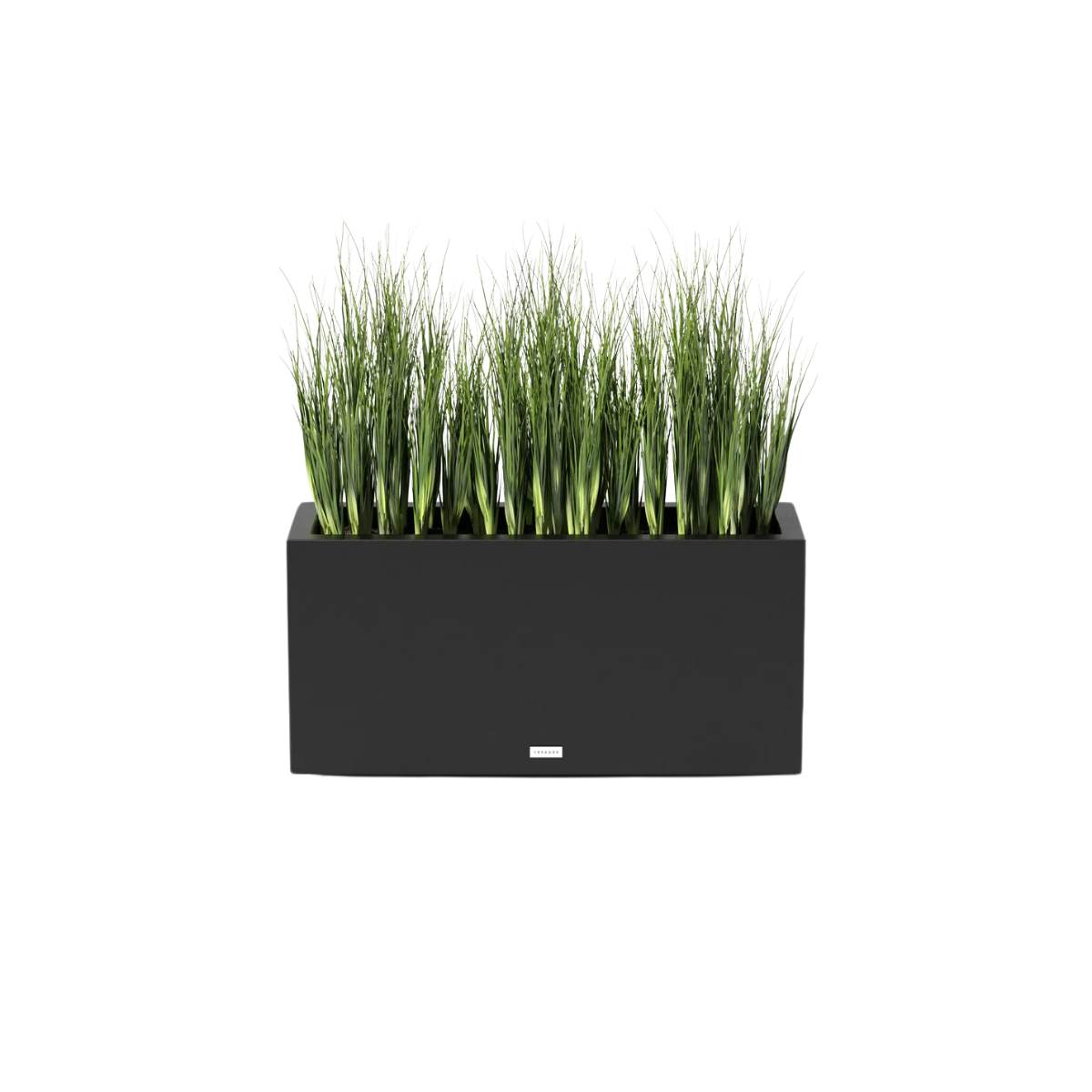 Block Long Box Black Medium Planter