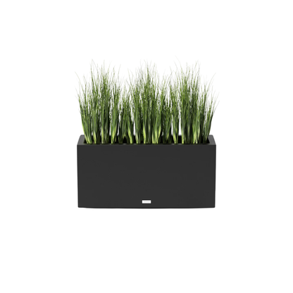 Block Long Box Black Medium Planter