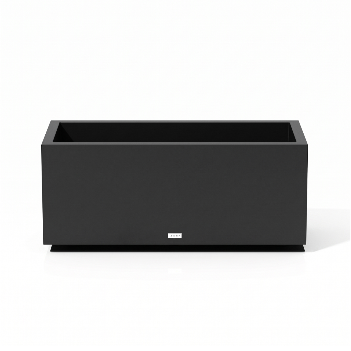 Block Long Box Black Medium Planter