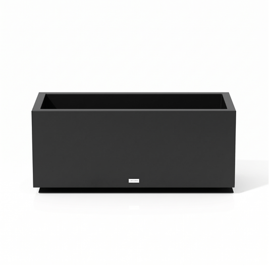 Block Long Box Black Medium Planter