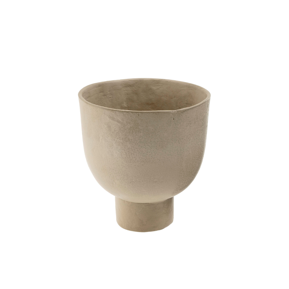 Lumos Paper Mache Taupe Medium Vase