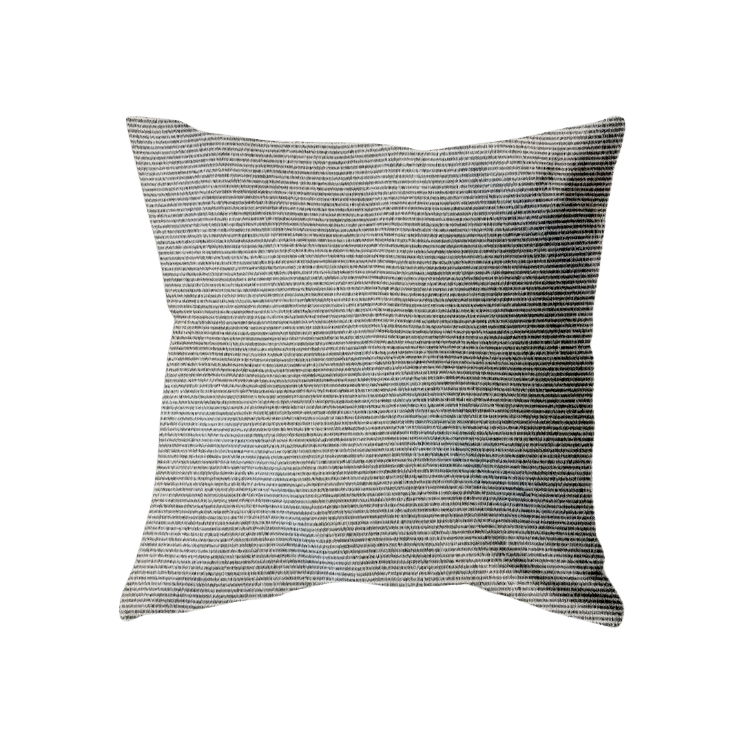 18x18 - Cream & Grey Stripe