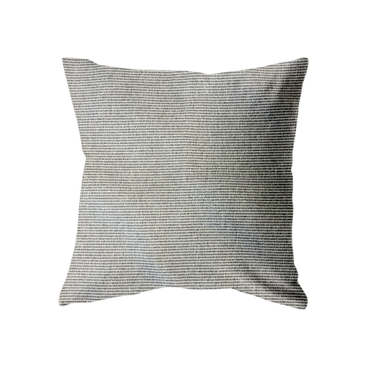 18x18 - Cream & Grey Stripe