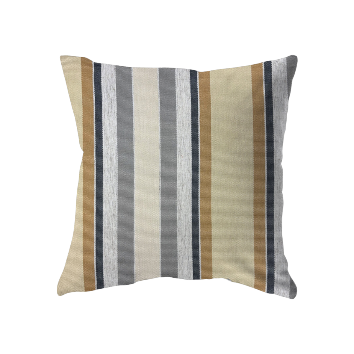 22x22 Mustard, Blue & Grey Stripes