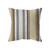 22x22 Mustard, Blue & Grey Stripes
