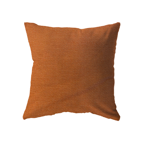 18x18 - Orange & Cream Diagonal Stripe