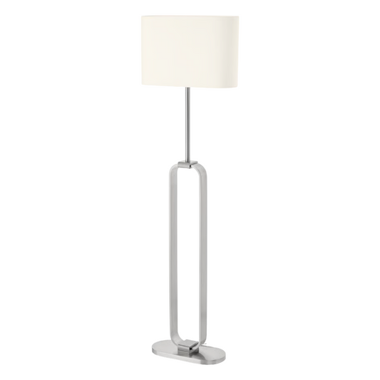 Floor Lamp Silver Oval Ring