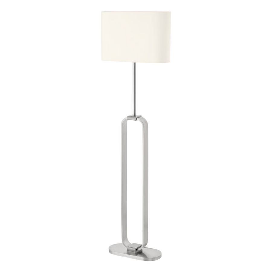 Floor Lamp Silver Oval Ring