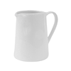 Shiny White Grid Texture Pitcher w/Handle