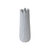 Vase - Large Round Ceramic w/ Engraved Lines White