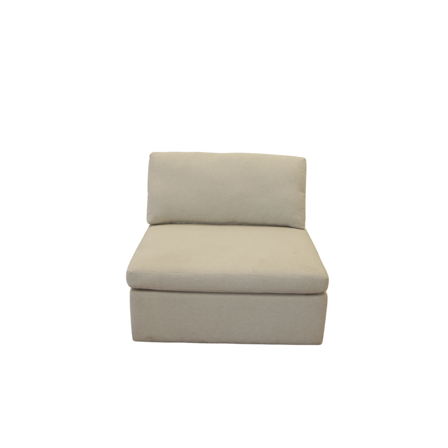 Sectional - Blair Textured Cream Armless 37"