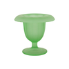 Green Glass with Stem & Base