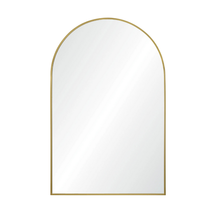 Durness Satin Gold Curve Mirror