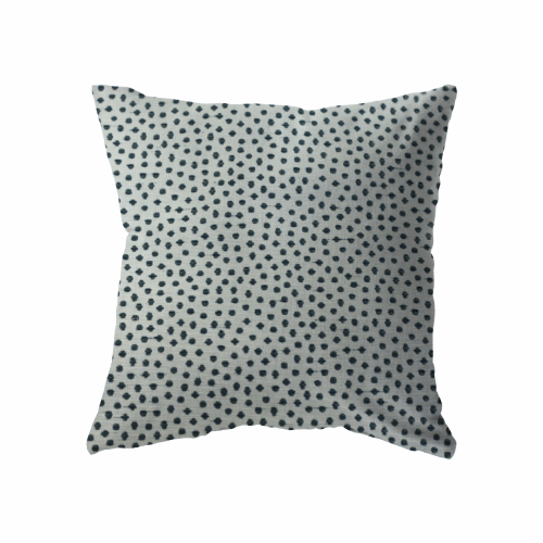 18x18 - Blue Flocked Dots