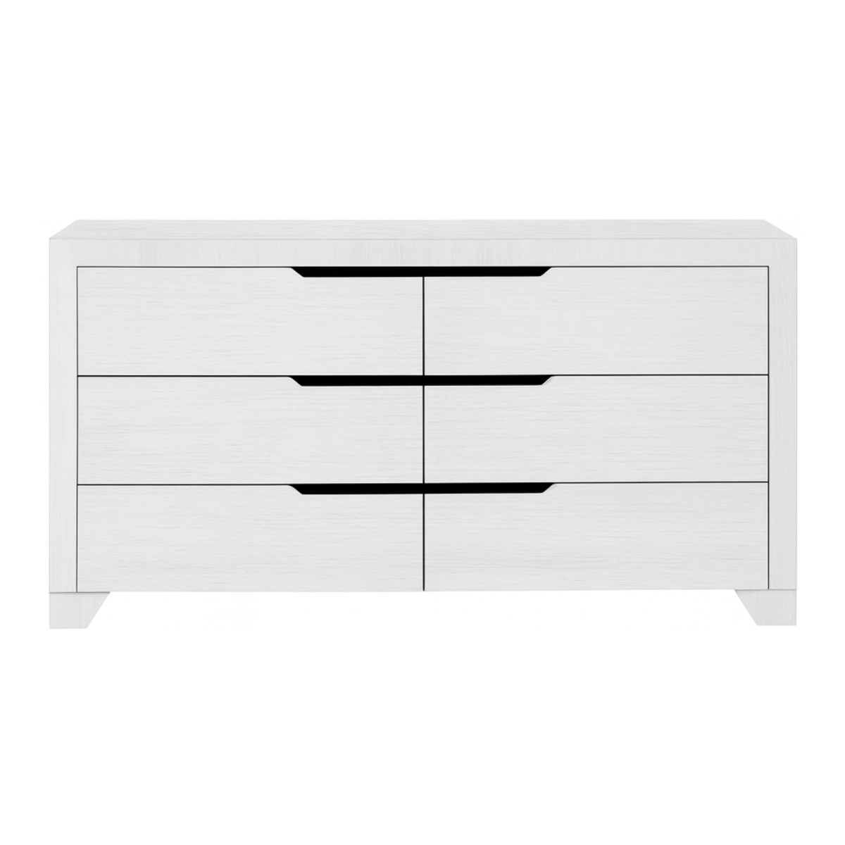 6 Drawer Dresser White Finish