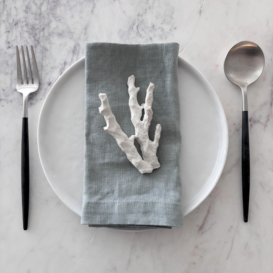 Napkin Luxury Linen Teal Blue Green