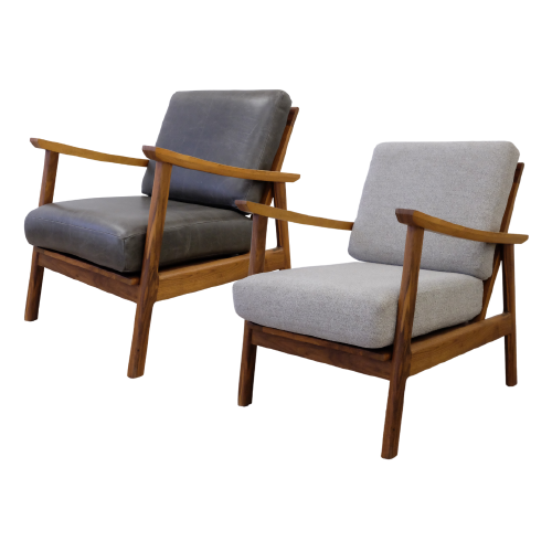 Accent Chair - Paley Wooden Frame Fabric Cushion