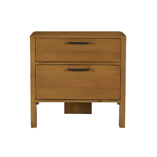 Side Table 2-Drawer Lachlan Brown