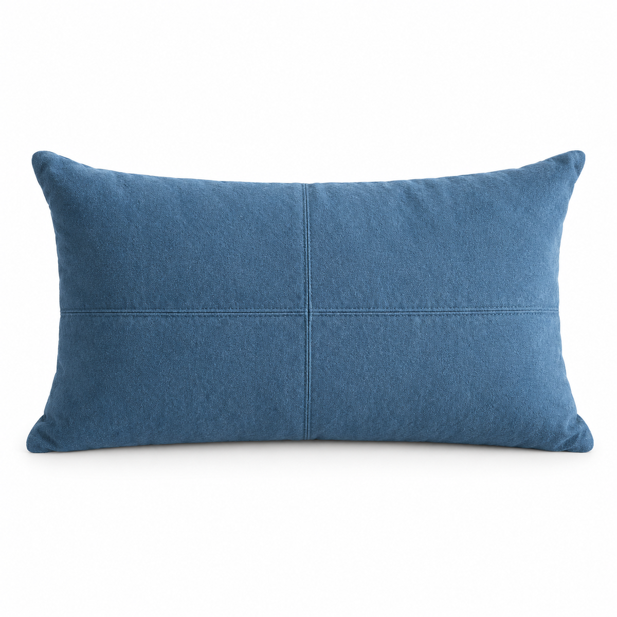 Pillow - 14x24 Blue Suede Lumbar