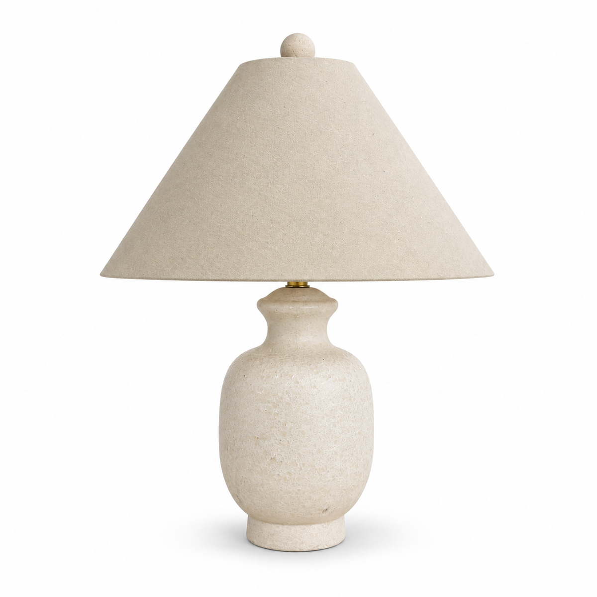 Table Lamp - Ivory Cream Textured Ceramic